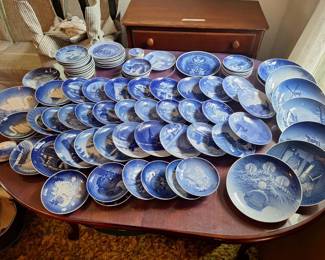 Huge Collection Of Bing And Grondahl Denmark Dishes