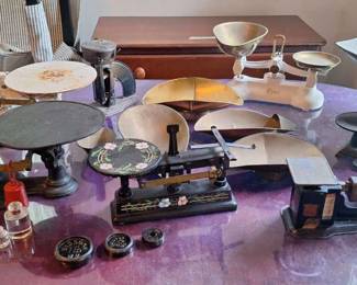 Vintage Apothecary Scales And Weights