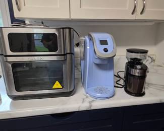 Air Fryer, Coffee Maker, And Coffee Bean Grinder