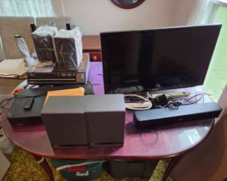 The Old and New TV, 4 Speakers, Videodisc Player Beta , 2 Soundboards, heavy duty paper Shredder