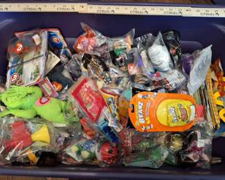 Giant Tub Full Of McDonalds Happy Meal Toys New In Wrappers