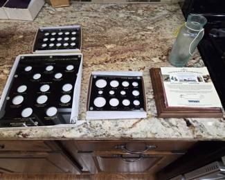 Bottle From The SS Republic, 1865, And Coin Displays