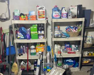 All new household cleaning supplies