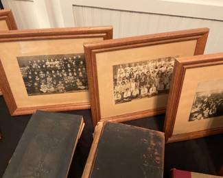 Very early classroom black-and-white photos