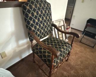 Upholstered chair $50