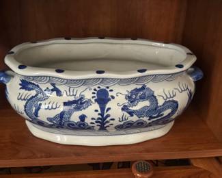 Chinoiserie Decor Planter- $10
