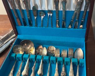 Silver plated flatware $50