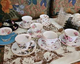 Teacups and saucers