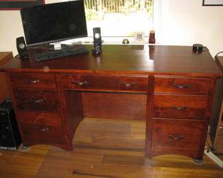 Desk and Dell computer