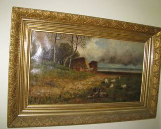 Turn of the century oil on canvas