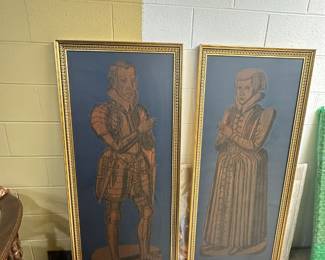 Stylized English Portraits, 57.25" x 25"