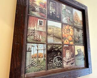 Framed Autumnal Wall Art