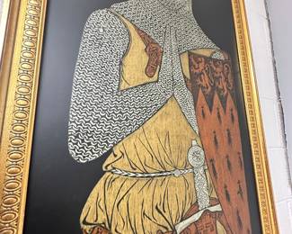 Tall English Stylized Portrait, 88" x 48"