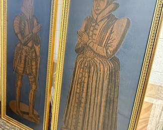 Stylized English Portraits, 57.25" x 25"