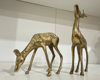 Brass Deer Decor