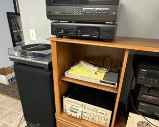 Rarely-Used Magnavox, Sony, Pioneer, Emerson, RCA, Technics Stereo Equipment, Audio-Technica Record Player, JVC Speaker