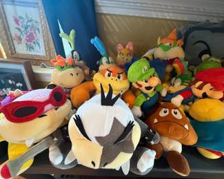 collectible pristine condition Nintendo Super Mario Bros plush entire lot $175