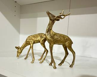 Brass Deer Decor