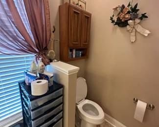 Assorted Bathroom Storage and Decor