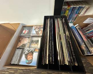 Assorted ~1980's Vinyl Records, CDs