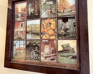 Framed Autumnal Wall Art