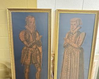 Stylized English Portraits, 57.25" x 25"