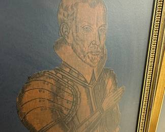 Stylized English Portrait, 57.25" x 25"