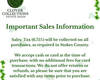 Important Sales Information