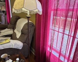 Beaded-Fringe Floor Lamp