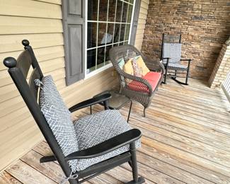 Outdoor Rocking Chairs and Loveseat