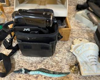 JVC Camcorder, Wooden Waterfowl Letter Opener