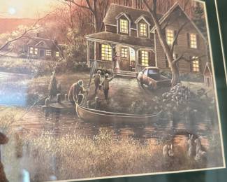 House in Autumn Framed Wall Art