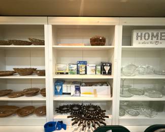 baskets, glassware