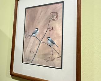 Matching Framed Birds Wall Art