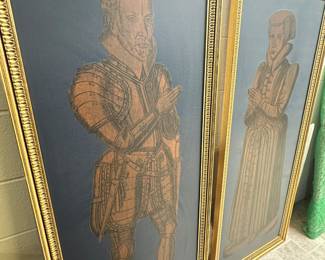 Stylized English Portraits, 57.25" x 25"