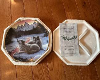 Decorative Hamilton Collection Wolf Plate