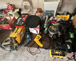 Assorted Power Tools and Hardware