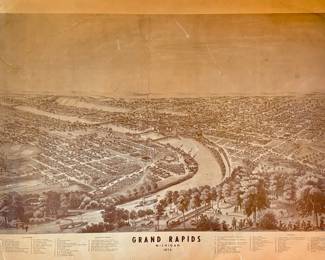 City of Grand Rapids Map circa 1874!!!