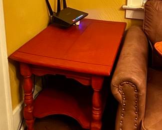 Painted Wood End Table