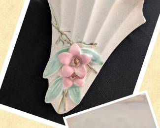 Vintage McCoy Blossomtime Wall Pocket