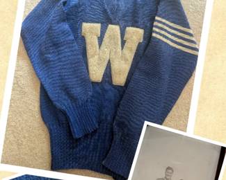 1930's Washington NC H.S. Sweater and Photo