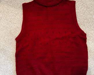 Vintage Turtle Neck Sweater Vest