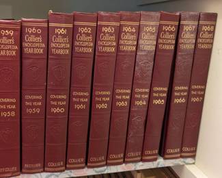 Vintage Collier's Encyclopedia Year Books