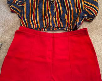 Vintage Short Shorts and Crop Top