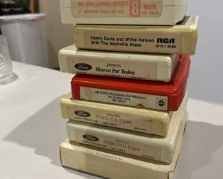 8 track tapes and head cleaner
