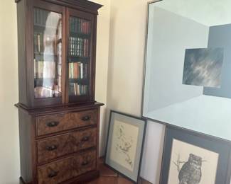 Cabinet and Original Art Work