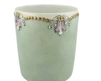 Lot 144
AK French Etched Green Planter Pot with Gold Detailing