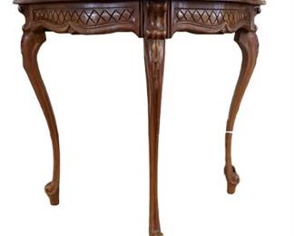 Lot 081
Antique Carved French Demi Lune Table