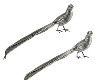 Lot 190-041
Jennings Brothers Silverplate Table Pheasants, Two (2)