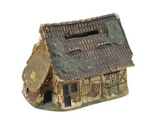 Lot 111
Miniature Ceramic House Coin Bank